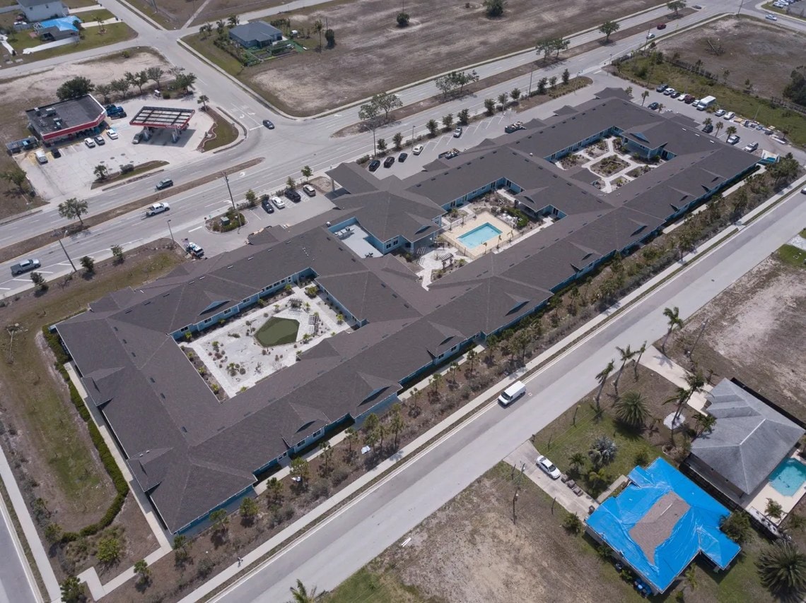 Assisted living center roofing project Cape Coral Florida